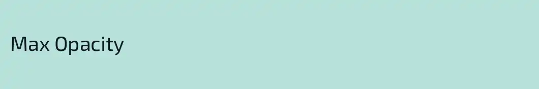 Max Opacity